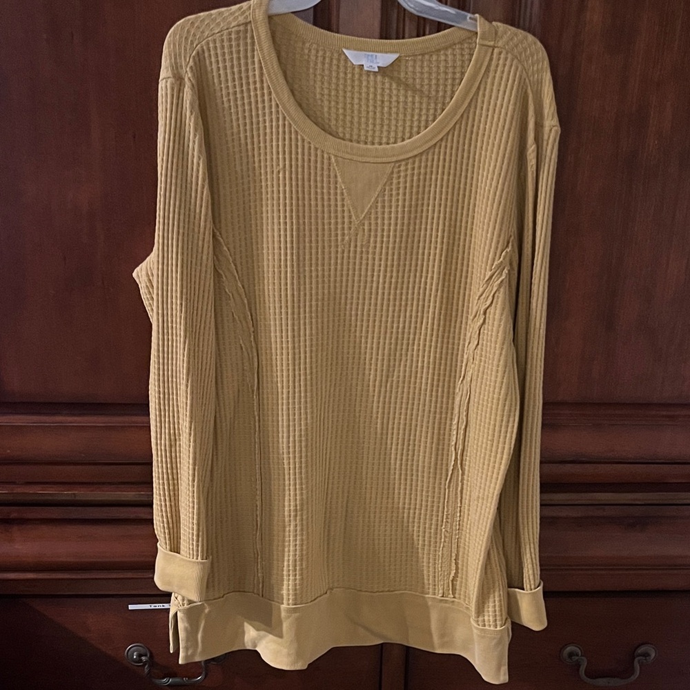 Women's Mustard Long Sleeve Top